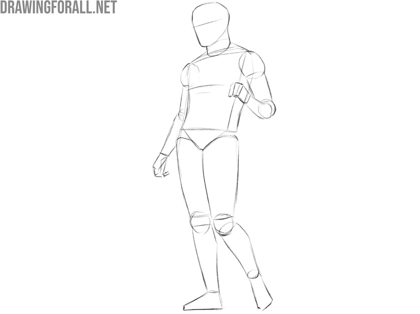 Form and volume shown through the Classic figure made of basic shapes