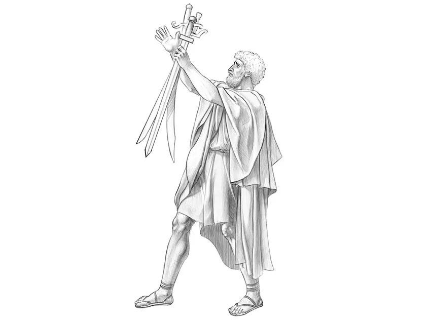 Example of dimensional image created using artistic version and drawing basics