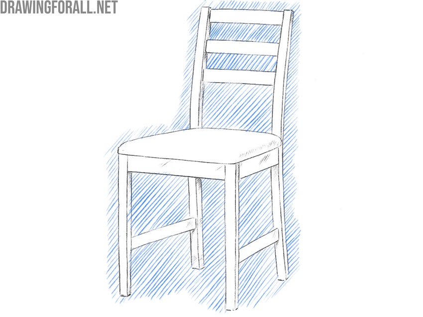 chair drawing demonstrating negative shapes