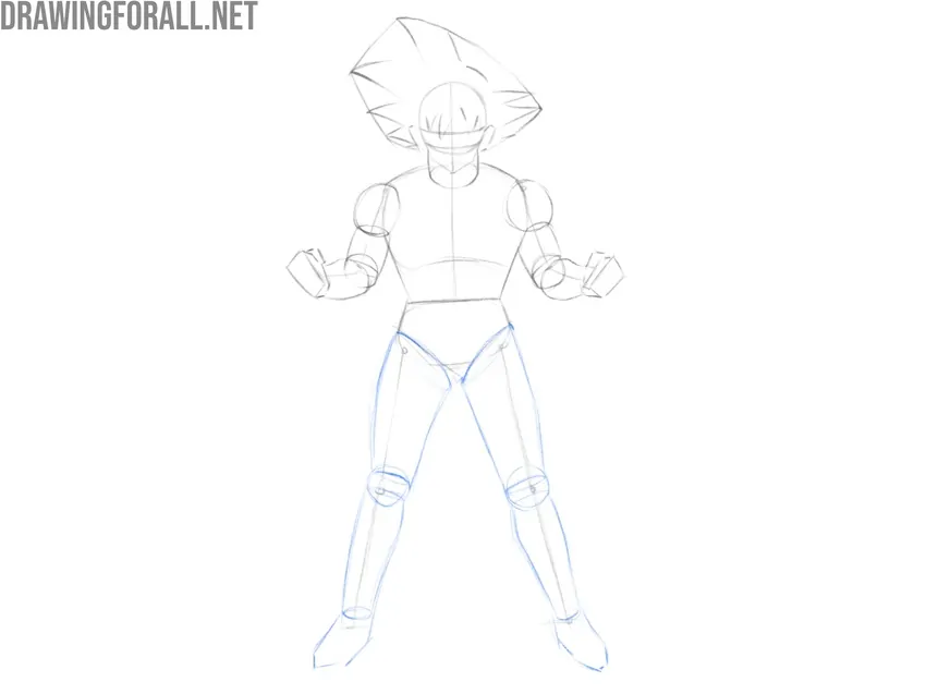 Sketch the leg volumes