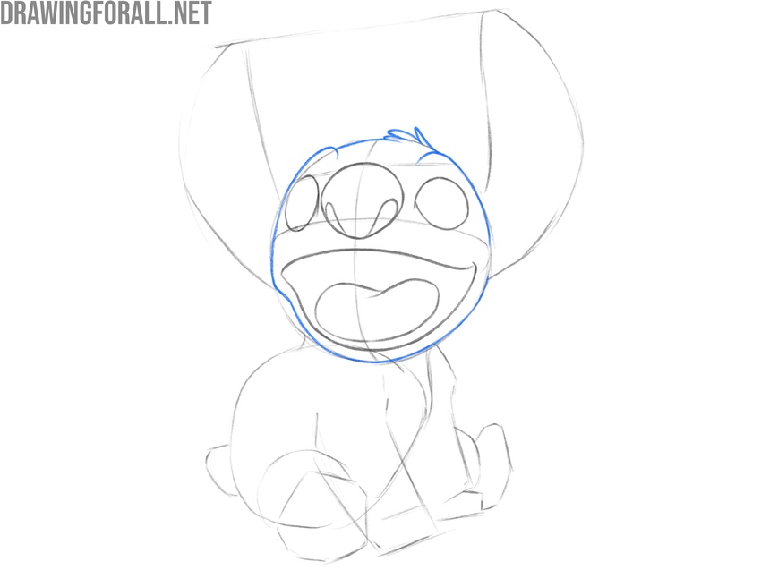 Refine the head and add the hair