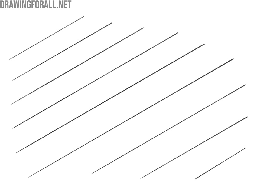 Straight line drawing practice