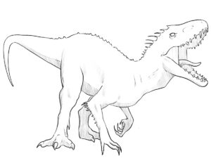 how to draw indominus rex featured image