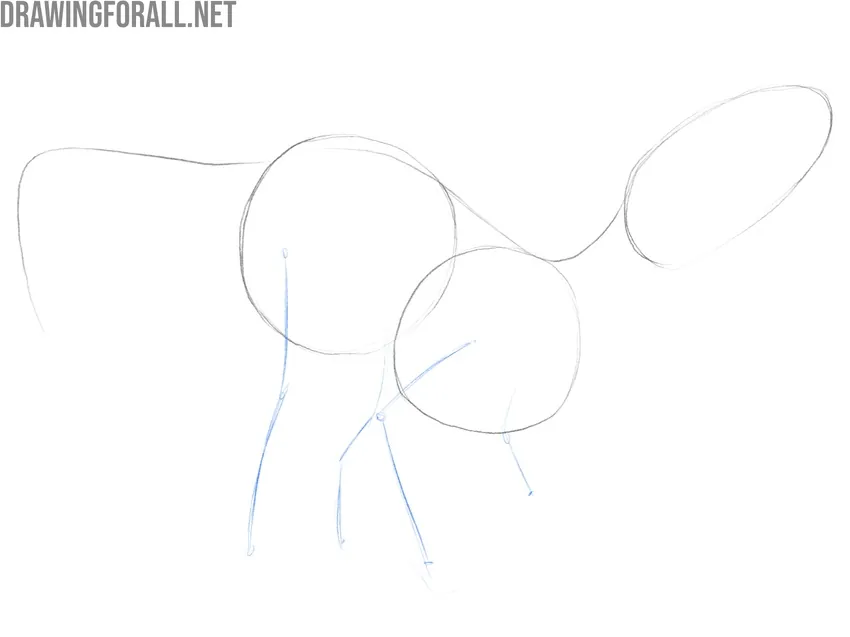 Sketch the limbs of the monster