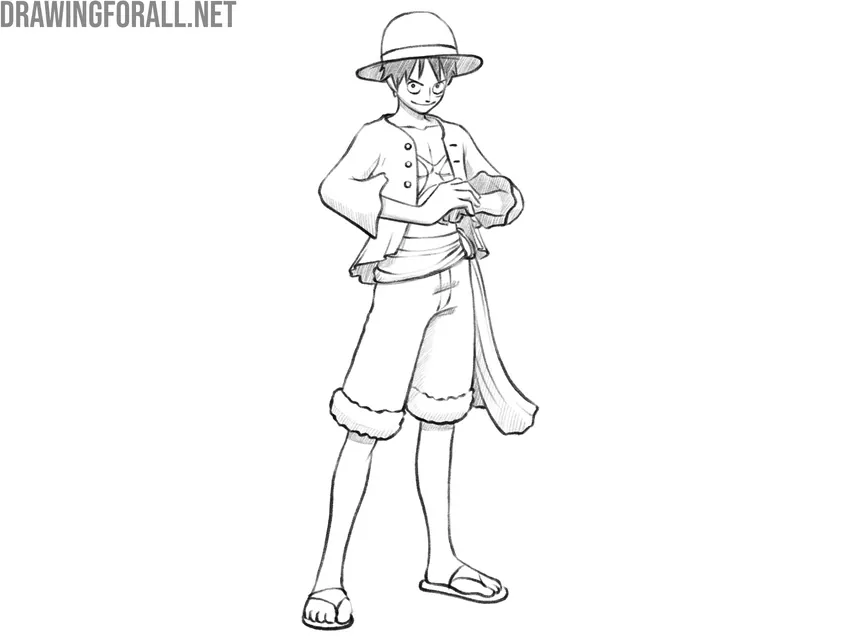 Complete the anime pirate drawing