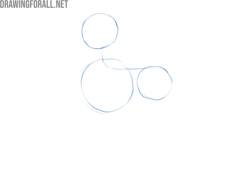 Sketch the dog’s basic framework